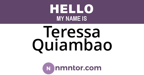 Teressa Quiambao