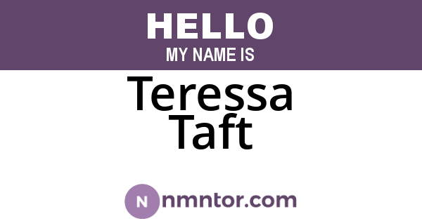 Teressa Taft