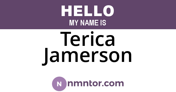 Terica Jamerson