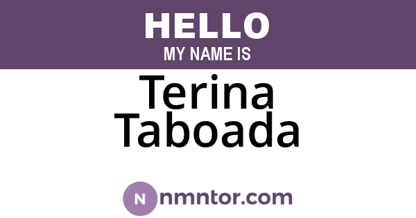 Terina Taboada