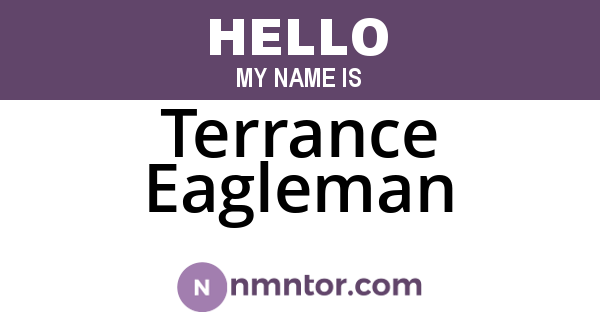 Terrance Eagleman