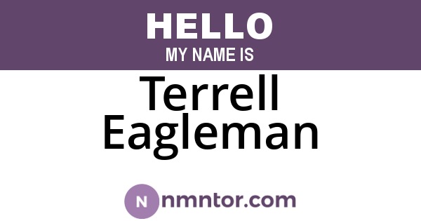 Terrell Eagleman
