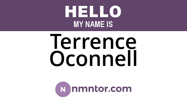 Terrence Oconnell