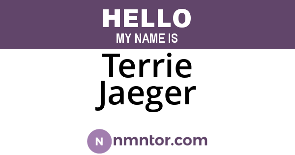 Terrie Jaeger