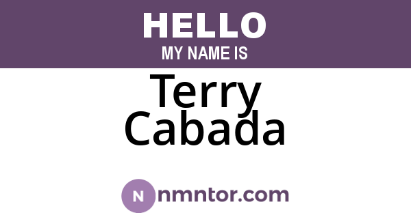 Terry Cabada