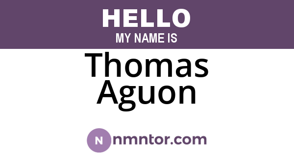 Thomas Aguon