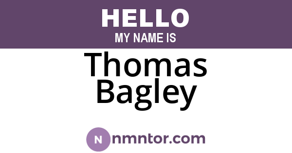 Thomas Bagley