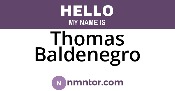 Thomas Baldenegro