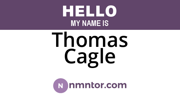 Thomas Cagle