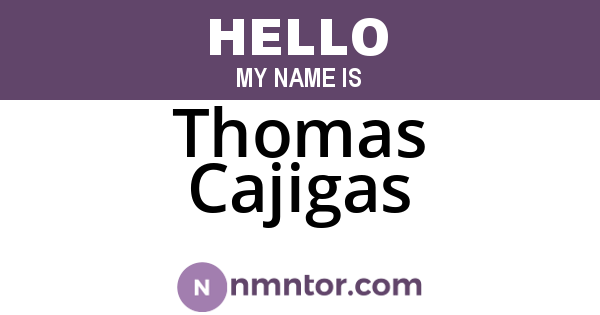 Thomas Cajigas