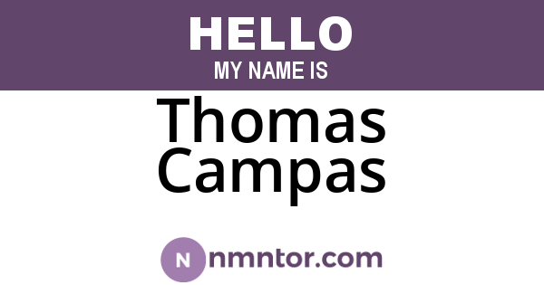 Thomas Campas