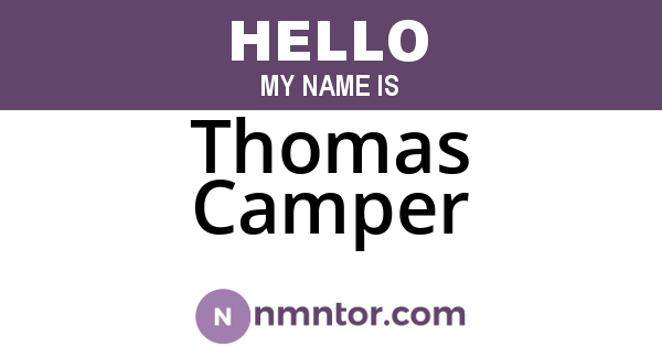 Thomas Camper