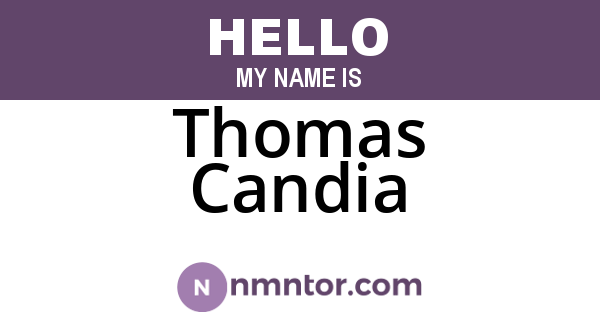 Thomas Candia