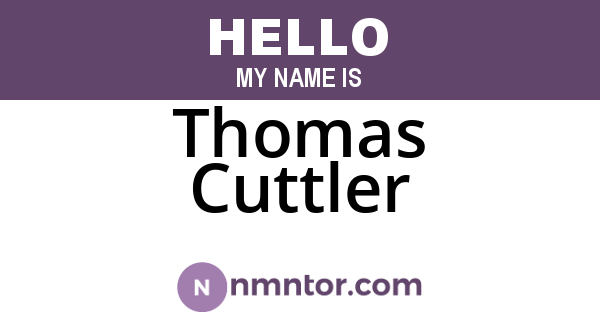 Thomas Cuttler