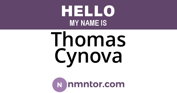 Thomas Cynova