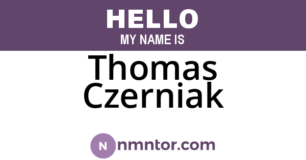 Thomas Czerniak