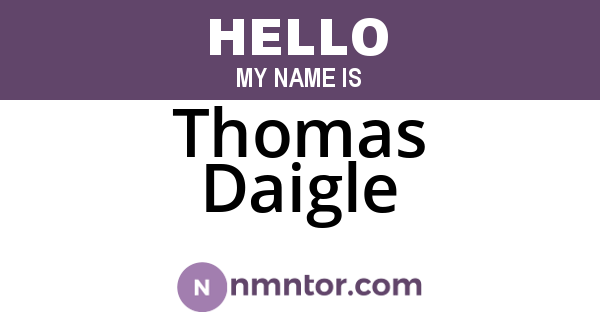 Thomas Daigle