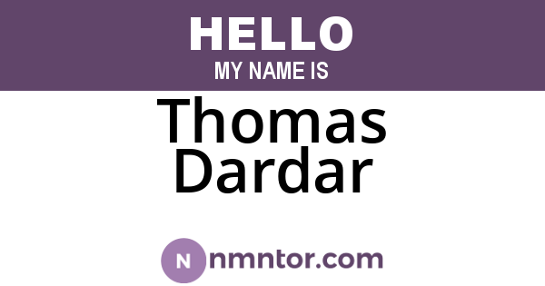 Thomas Dardar