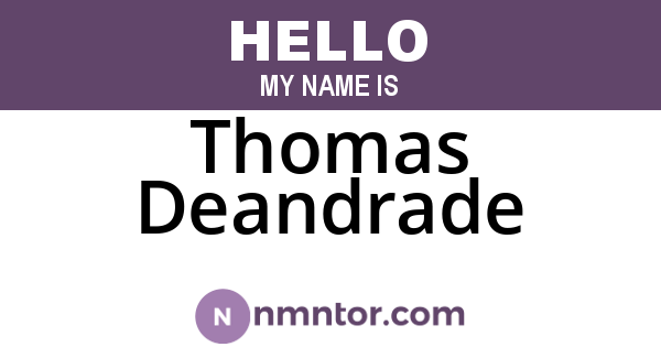Thomas Deandrade
