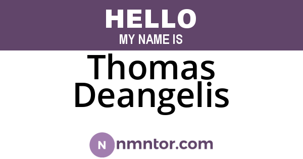 Thomas Deangelis