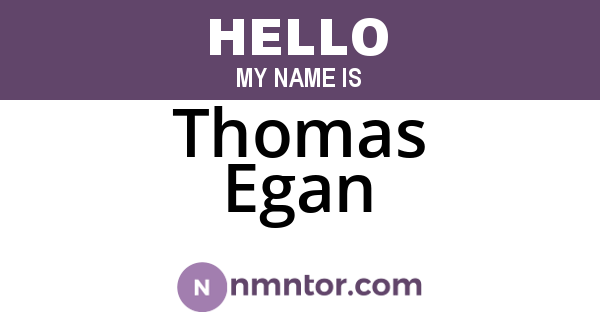 Thomas Egan