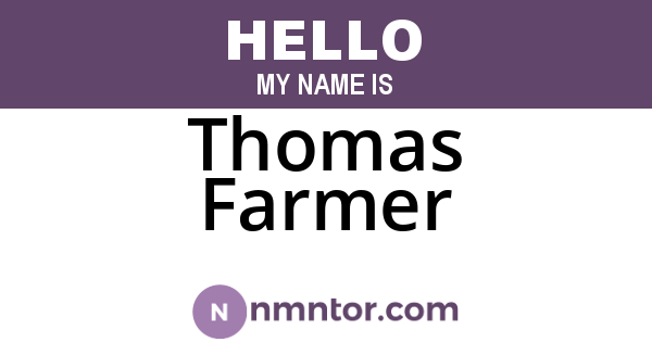 Thomas Farmer