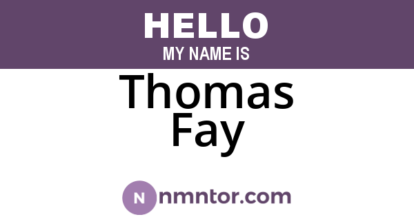 Thomas Fay