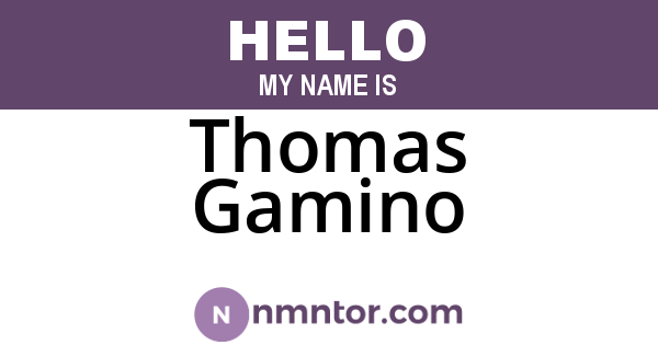 Thomas Gamino