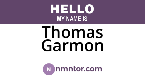 Thomas Garmon