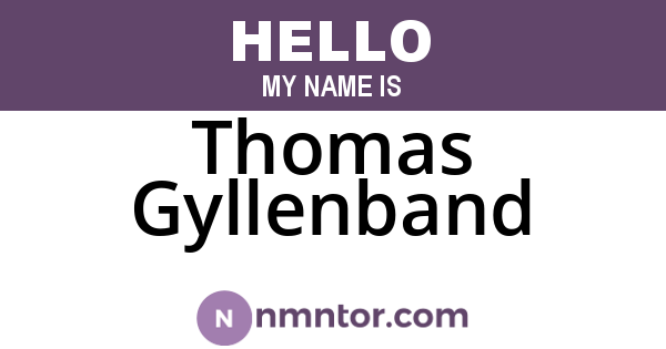 Thomas Gyllenband