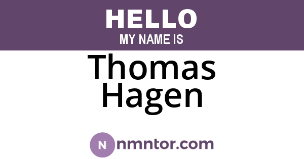 Thomas Hagen