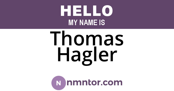 Thomas Hagler