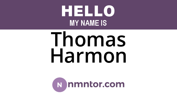 Thomas Harmon