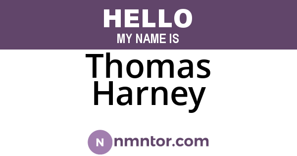Thomas Harney