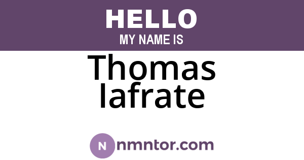 Thomas Iafrate