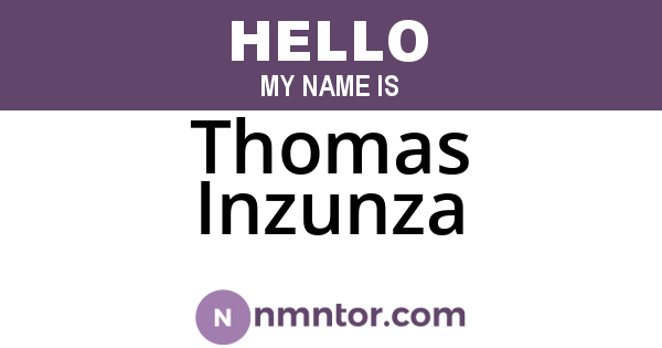 Thomas Inzunza