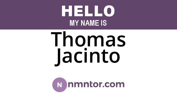 Thomas Jacinto