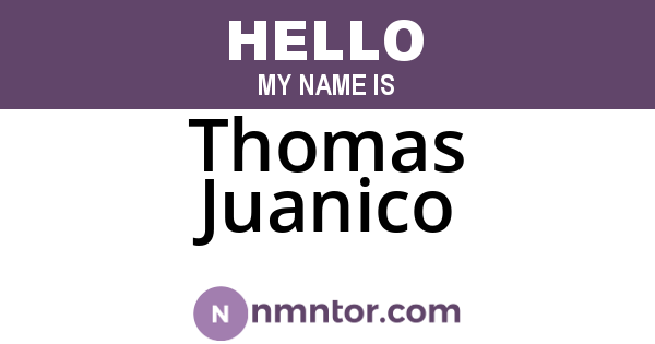 Thomas Juanico