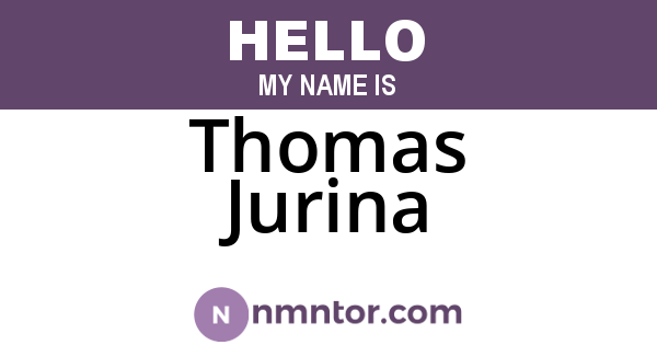 Thomas Jurina