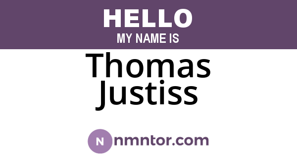 Thomas Justiss