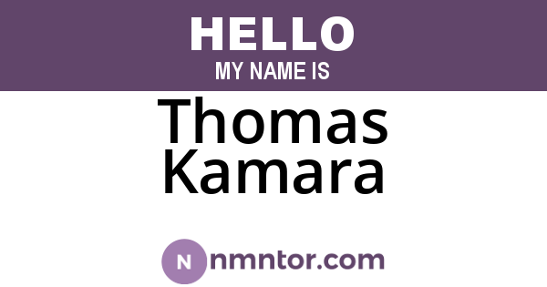 Thomas Kamara