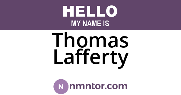 Thomas Lafferty