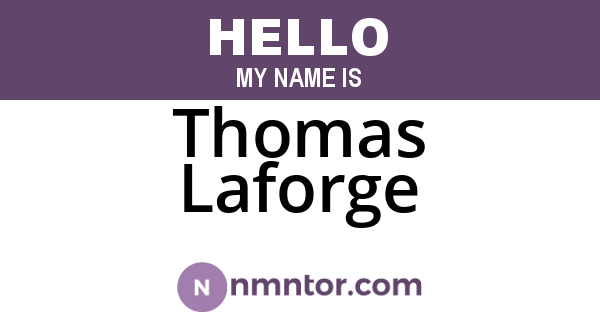 Thomas Laforge