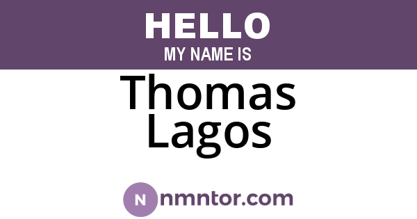 Thomas Lagos