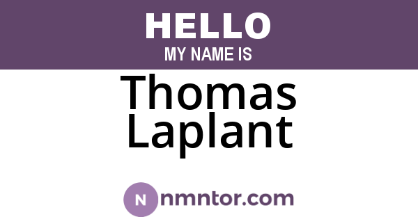 Thomas Laplant