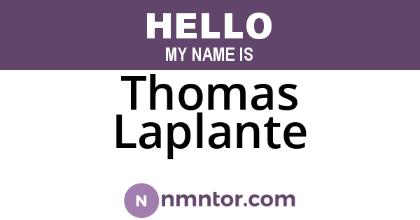 Thomas Laplante