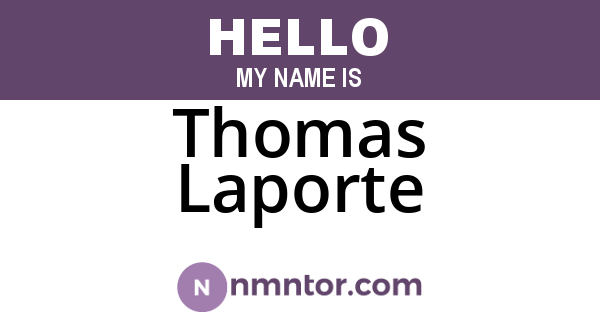 Thomas Laporte