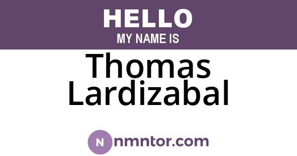 Thomas Lardizabal