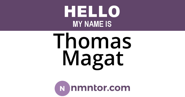 Thomas Magat