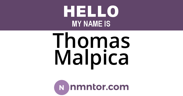 Thomas Malpica